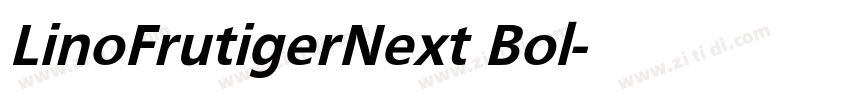 LinoFrutigerNext Bol字体转换